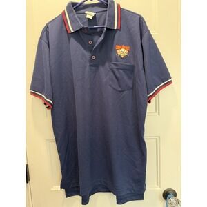 Cooperstown Dreams Park Polo Shirt Large Blue Mesh Baseball CDP Authentic